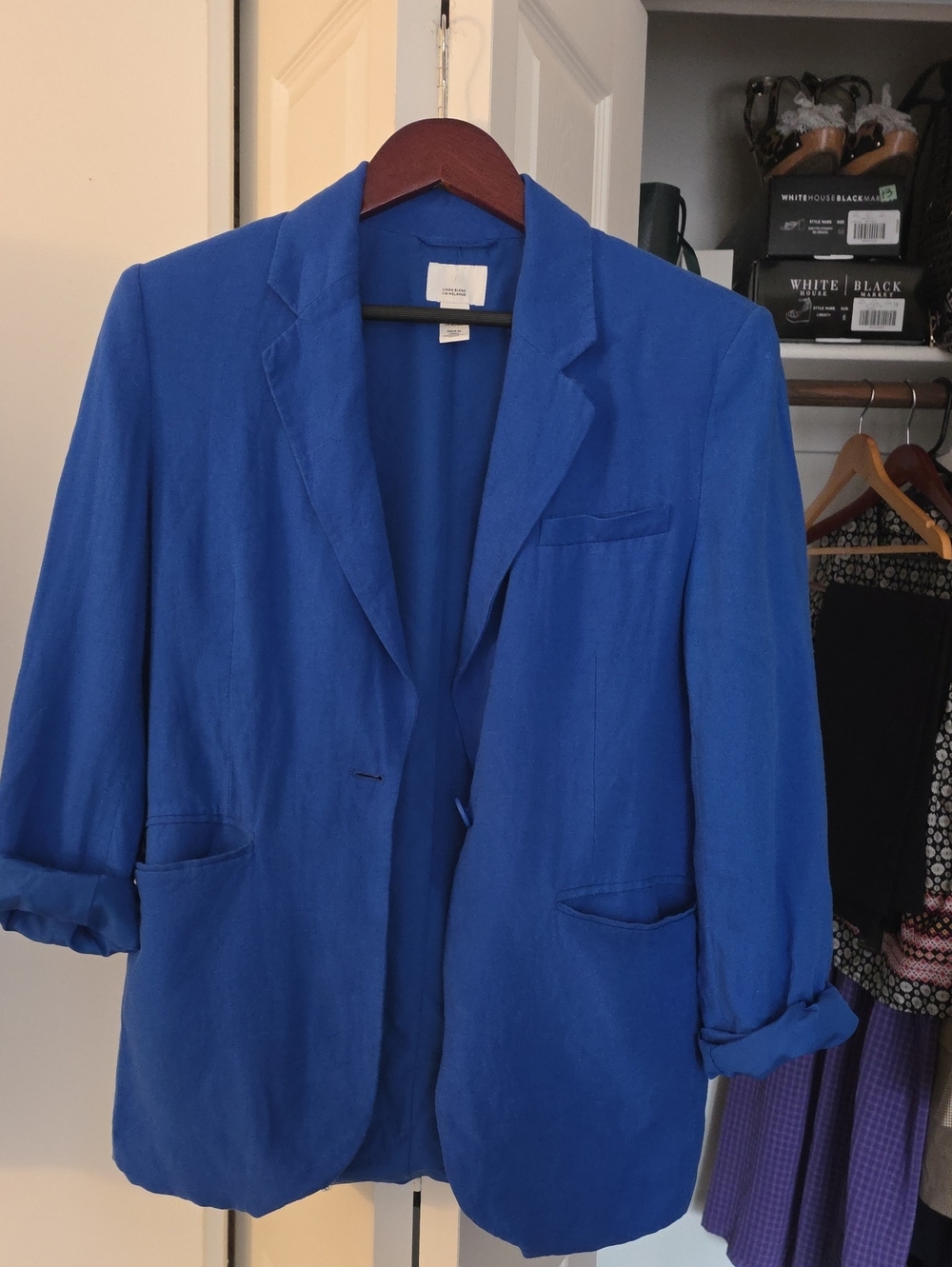 H&M Royal Blue Relaxed Blazer